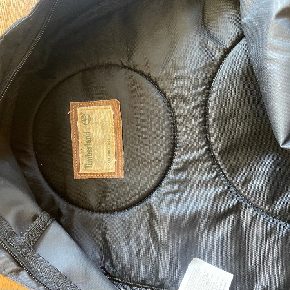 Vintage Timberland Black Backpack for Men great condition